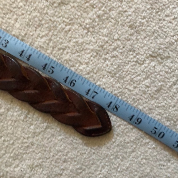 Men’s Eddie Bauer Tan Woven leather belt - Picture 8 of 9